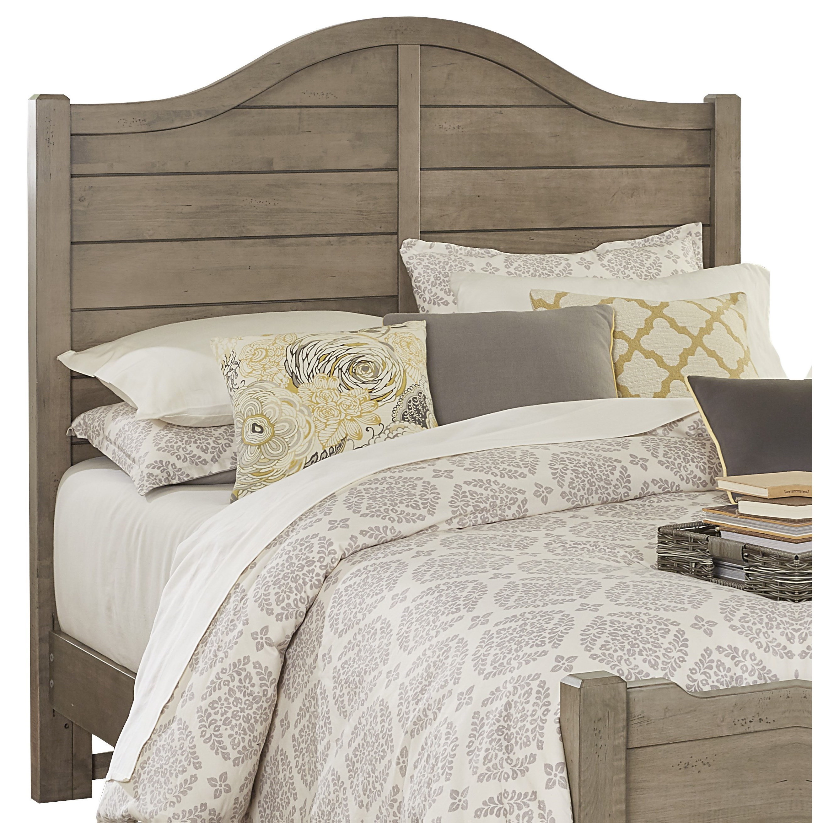 Vaughan Bassett American Maple Solid Wood King Shiplap Headboard